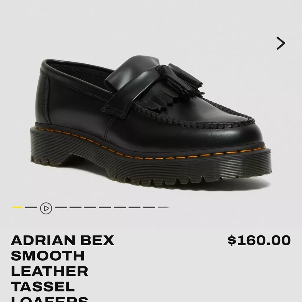 Black Dr. Martens Adrian Bex Tassel Loafers